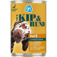 Albert Heijn Paté rund & kip natvoer voor honden - 400 gram