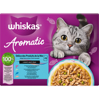 Whiskas Aromatic Selection zeevruchten in saus natvoer voor katten - 1,02 kg