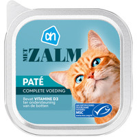 Albert Heijn Paté zalm natvoer voor volwassen katten - 100 gram