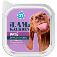 Albert Heijn Paté lam & kalkoen natvoer voor honden - 150 gram