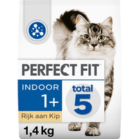 Perfect Fit Indoor kip kattenbrokken voor volwassen katten - 1,4 kg