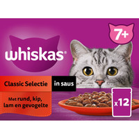 Whiskas 7+ Classic Selectie natvoer voor katten - 1,02 kg