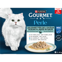 Gourmet Perle ocean flakes in saus - natvoer voor volwassen katten - 1,02 kg