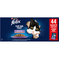 Felix Elke Dag Feest Visselectie in gelei natvoer voor katten - 3,74 kg