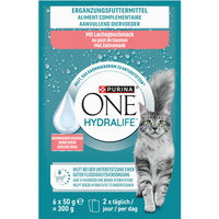 Purina ONE Hydralife natvoer met zalmsmaak voor volwassen katten - 300 gram