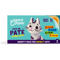 Edgard & Cooper Paté Kies mij kip, zalm, lam, kalkoen natvoer voor volwassen katten - 680 gram