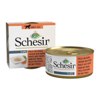 Schesir kip met papaja natvoer voor volwassen honden - 1,5 kg