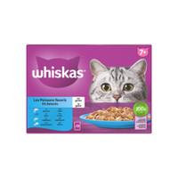 Whiskas 7+ visselectie in gelei natvoer voor katten - 1,02 kg