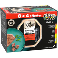 Sheba Classics Traiteur Paté Selectie natvoer voor volwassen katten - 1,02 kg