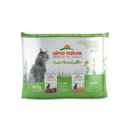 Almo Nature anti-haarbal kabeljauw & kip natvoer voor volwassen katten - 4,2 kg