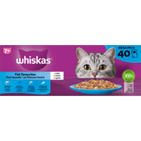 Whiskas 7+ Senior Visselectie in gelei natvoer voor katten - 3,4 kg