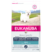 Eukanuba Breed Specific West Highland Terriër kip hondenbrokken voor volwassen honden - 2,5 kg