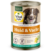 Vitalstyle huid & vacht natvoer voor honden - 2,4 kg