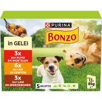 Bonzo Pouch in gelei natvoer voor honden - 1,02 kg