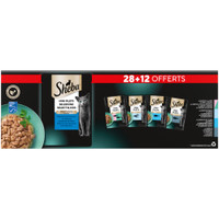 Sheba minifilets in saus met vis, natvoer voor volwassen katten - 3,4 kg