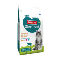 Smolke Gesteriliseerde kattenbrokken voor volwassen katten - 4 kg