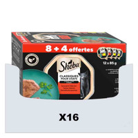 Sheba Classics Traiteur Paté Selectie natvoer voor volwassen katten - 6,12 kg