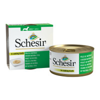 Schesir Kip Naturel in Bouillon natvoer voor honden - 1,19 kg