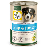 Vitalstyle Puppy Junior natvoer voor honden - 400 gram