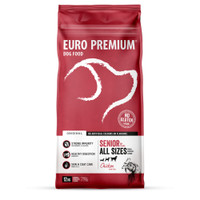 Euro-Premium Senior Kip & Rijst hondenbrokken - 12 kg