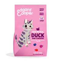Edgard & Cooper Kitten eend & kip kattenbrokken - 2 kg