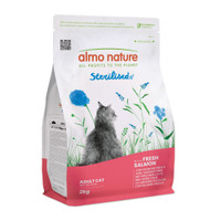 Almo Nature Sterilised zalm volwassen kattenbrokken - 2 kg