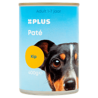PLUS Paté kip natvoer voor honden - 400 gram