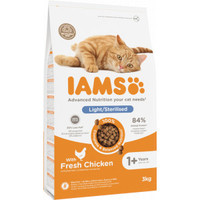 IAMS Light/gesteriliseerd volwassen kattenbrokken met kip - 6 kg