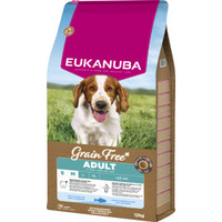 Eukanuba Grain Free Adult S/M hondenbrokken met zeevis - 24 kg