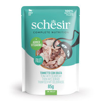 Schesir In Jelly tonijn met zeebrasem natvoer voor katten - 4,08 kg