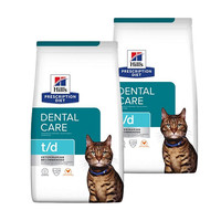 Hill's Prescription Diet t/d Dental Care kip voor volwassen katten, kattenbrokken - 6 kg