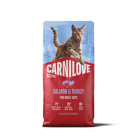 Carnilove zalm- en kalkoenkattenvoer 2 x 6 kg