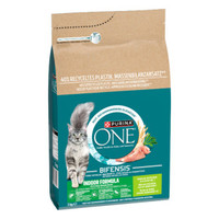 Purina One Indoor kattenbrokken met kalkoen voor volwassen katten - 6 kg