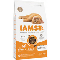 IAMS Kitten kattenbrokken met verse kip - 10 kg