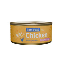 Prins Soft Paté Kitten en Adult kip natvoer voor katten - 3,36 kg