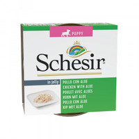 Schesir In Jelly Puppy kip met aloë natvoer voor honden - 6 kg