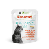 Almo Nature HFC Hydration Help natvoer voor katten, kippenbouillon met kipfilet - 1,2 kg