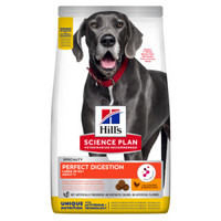 Hill's Science Plan Perfect Digestion Adult Large kip & bruine rijst hondenbrokken - 28 kg
