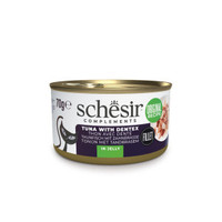 Schesir tonijn met tandbrasem natvoer in gelei voor katten - 3,36 kg