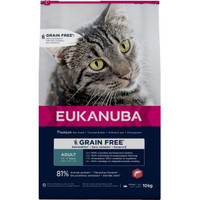 Eukanuba Grain Free Adult kattenbrokken met zalm - 20 kg