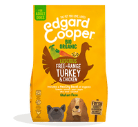 Edgard & Cooper volwassen biologisch scharrelkalkoen & scharrelkip hondenbrokken - 7 kg