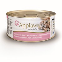 Applaws natvoer voor volwassen katten tonijnfilet & garnaal - 70 gram