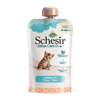 Schesir Kitten Care Cream tonijn natvoer voor katten - 150 gram