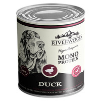Riverwood Mono Protein eend natvoer voor volwassen honden - 400 gram