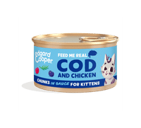 Edgard & Cooper Kitten Chunks Kabeljauw & Kip natvoer voor katten - 85 gram