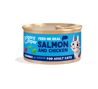 Edgard & Cooper Paté zalm en kip natvoer voor volwassen katten - 85 gram