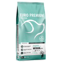 Euro Premium Puppy Medium Kip & Rijst hondenbrokken - 12 kg