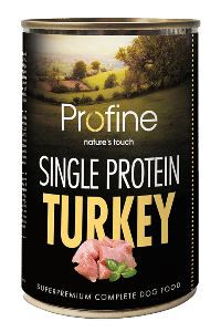 Profine Single Protein graanvrij natvoer met kalkoen voor volwassen honden - 2,4 kg