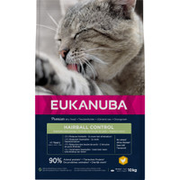 Eukanuba Adult Hairball Control kattenbrokken - 10 kg