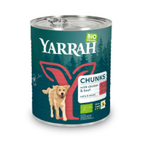 Yarrah biologisch natvoer met stukjes kip & rund voor honden - 4,92 kg